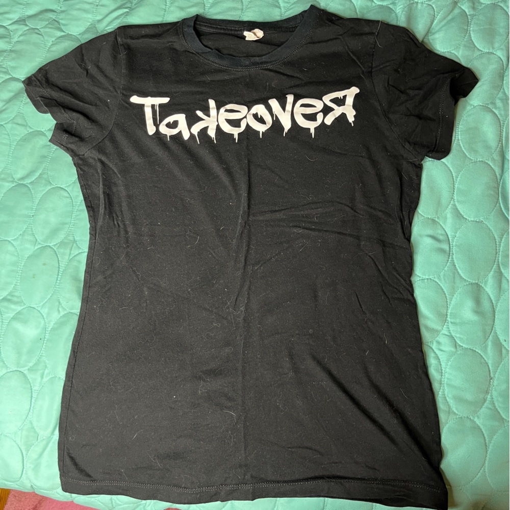 Startee Black Fitted “Takeover” Shirt Size Small